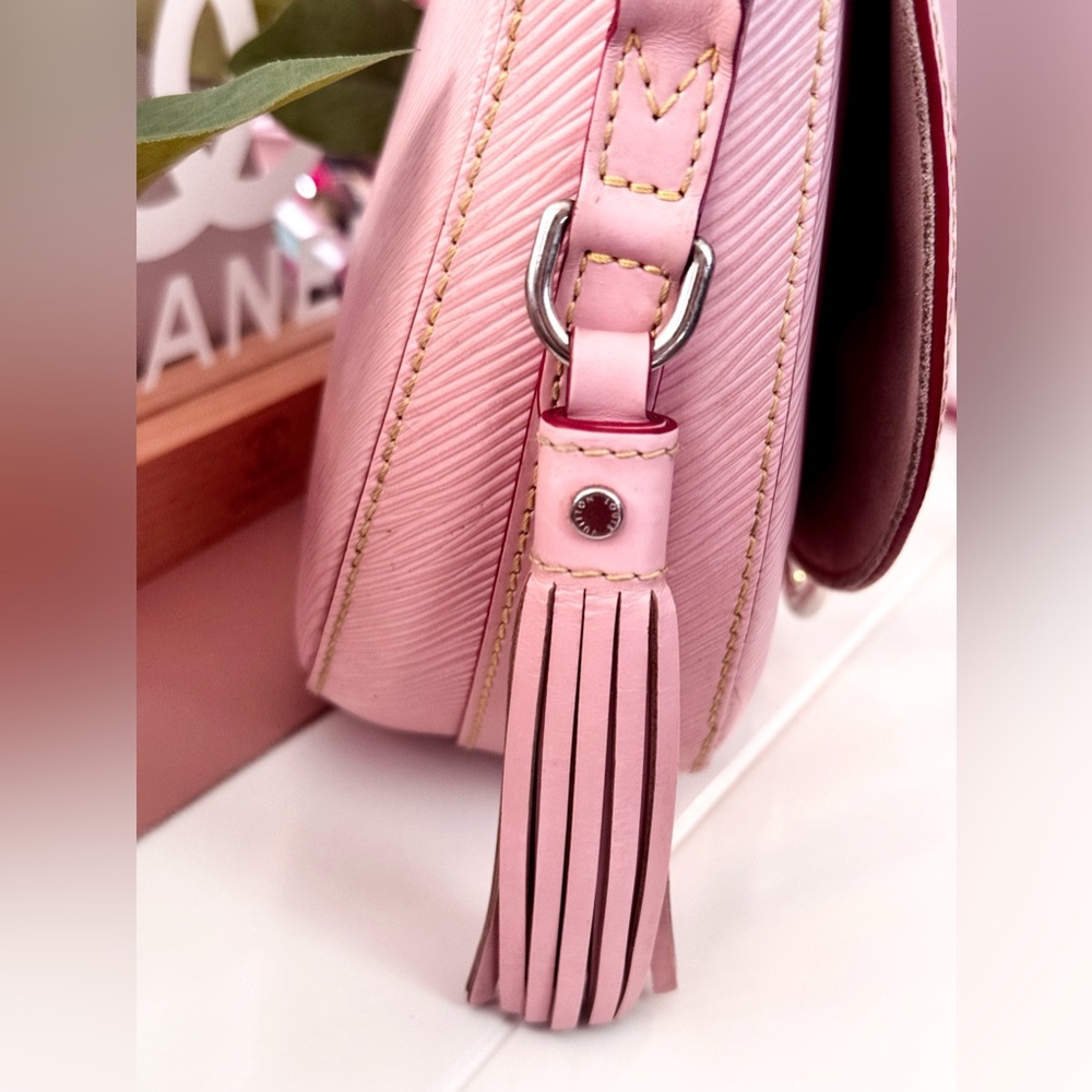 SOLD ๐ULTRA RARE Louis Vuitton Saint Cloud NM Bag Pink Epi Leather - Picture 4 of 16